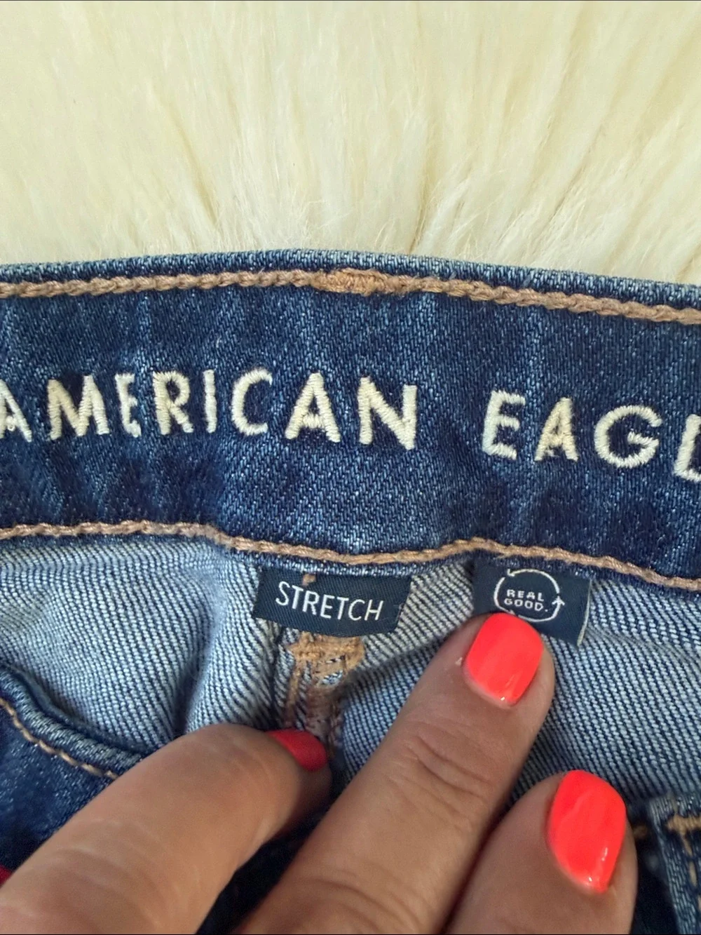 American Eagle Outfitters women Dark Blue Relaxed Jeans
